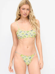 U-neckline Fruit Bracelet Bikini Set