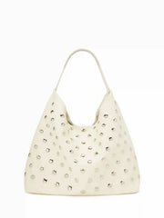 STUDDED TOTE BAG