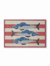 FISH STRIPED DOOR MAT