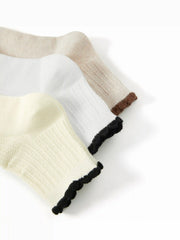 3 PAIRS RIBBED CREW SOCKS SET