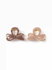 2PCS BOWKNOT HAIR CLAWS