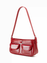 DOUBLE POCKET SQUARE SHOULDER BAG