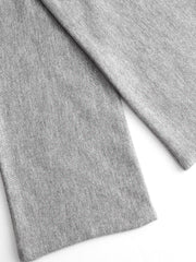 Asymmetrical Neck Long Sleeve Two Tone Ruched Top