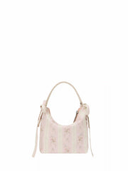 BOWKNOT & FLORAL HANDBAG