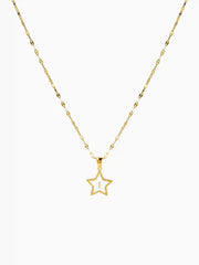 STAR & LETTER PENDANT NECKLACE
