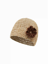 FLOWER KNITTED HAT