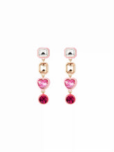 RHINESTONE DECOR GEOMETRIC DROP EARRINGS