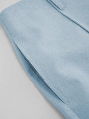 Linen High Rise Wide Leg Trousers
