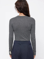 Wool-blend High Neck Bodysuit