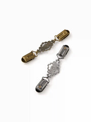 2 PCS FAUX PEARL KNOT SWEATER CLIP