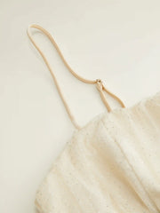 Textured Ruffled Bowknot Layered Flared Maxi Dress
