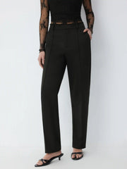 Mid Rise Tapered Trousers