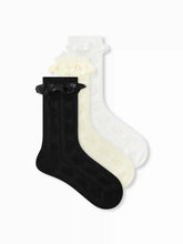 3 PAIRS LACE CREW SOCKS