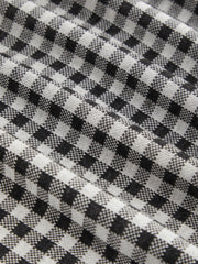 V-neck Gingham Bowknot Mini Dress