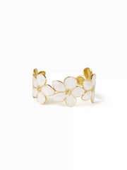 FLOWER OPEN BANGLE BRACELET