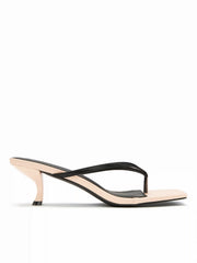 FLIP-FLOP KITTEN HEEL SANDALS