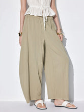 Cotton-blend Low Rise Oversized Tapered Trousers