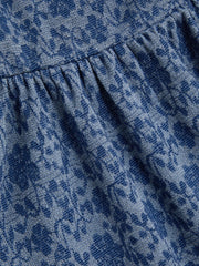 Lace Floral Ruched Layered Mini Dress
