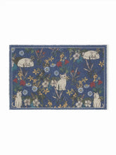 FLORAL & CAT DOOR MAT