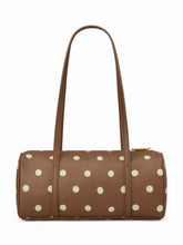POLKA DOT CYLINDRICAL SHOULDER BAG