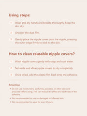 2 Pairs Reusable Adhesive Silicone Nipple Covers