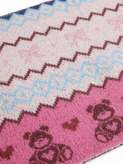 BOWKNOT & BEAR PATTERN DOOR MAT