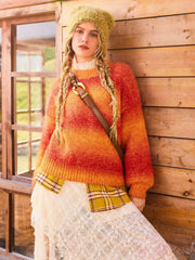 Wool-blend Stripe Ombre Sweater