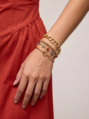 4 PCS HEART & TWIST & KNOT BRACELETS SET