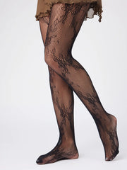 ROSE FISHNET TIGHTS