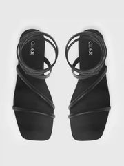 Tie Leg Design Flat Sandals