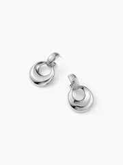 DOOR KNOCKER 18K GOLD PLATED STAINLESS STEEL DROP EARRINGS