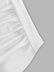 Jersey Ruched Crop Tee