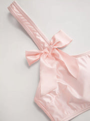 U-neckline Bracelet Cheeky Bowknot Bikini Set
