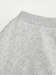 Cotton-blend Asymmetrical Neck Sweatshirt
