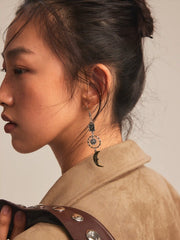 SUN & STAR & MOON DROP EARRINGS