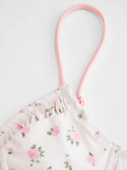 Floral Sweetheart Underwire Bikini Set With Heart Ring Detail
