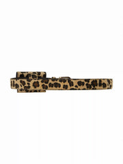 LEOPARD PRINT POCKET BUCKLE BELT