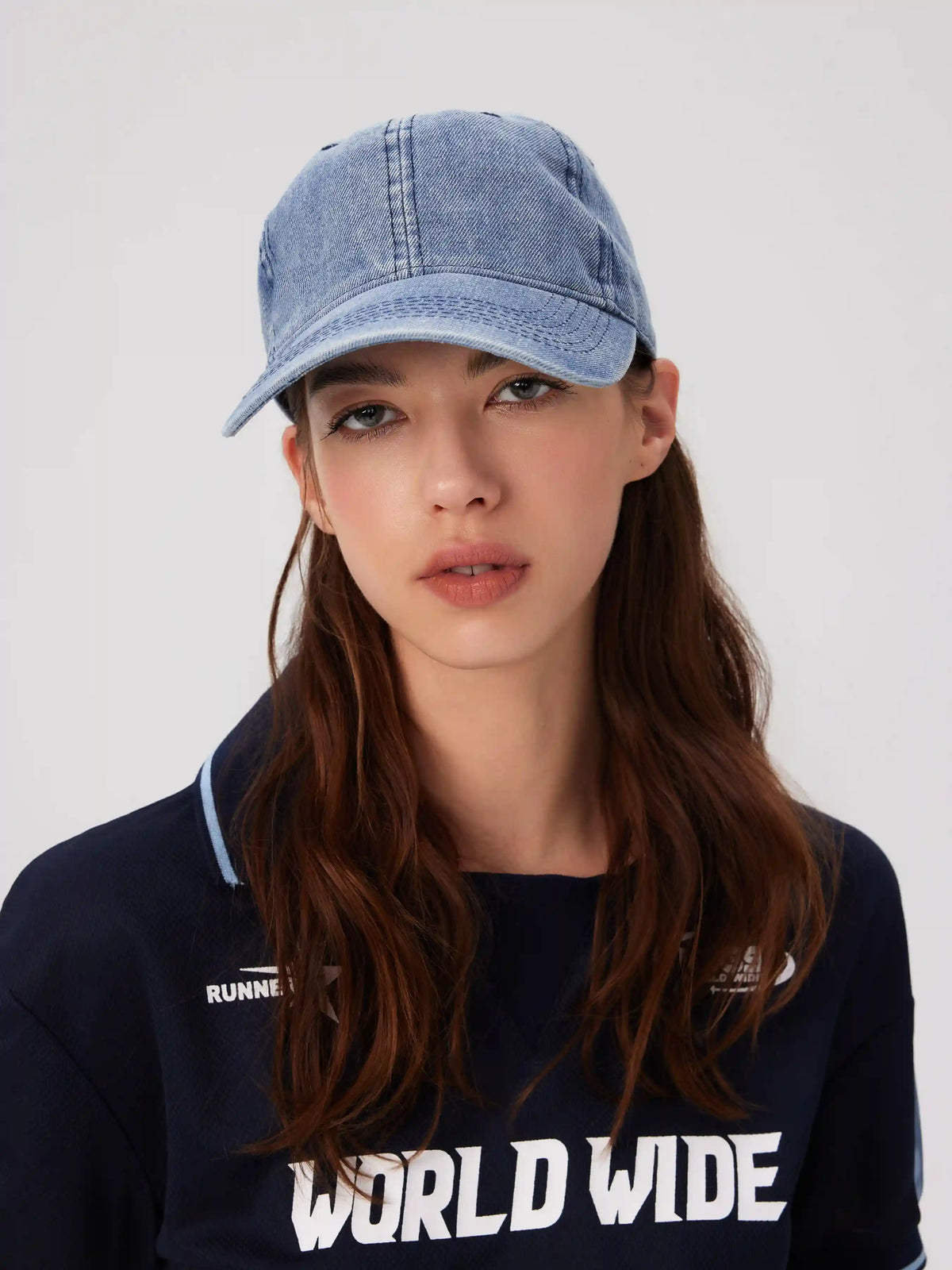 SOLID DENIM BASEBALL CAP