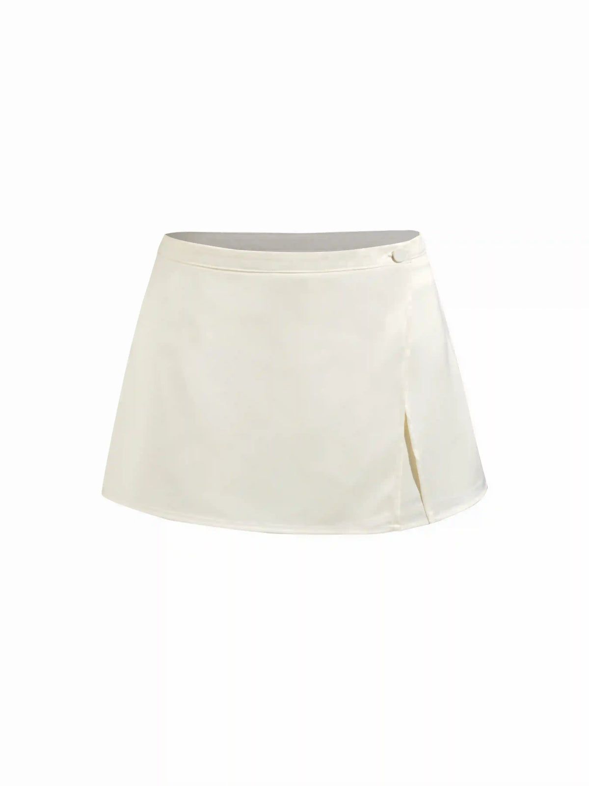Satin Detachable Wrap Overlay Micro Shorts Set