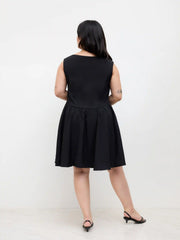 Sweetheart Ruffle Hem Mini Dress Curve & Plus