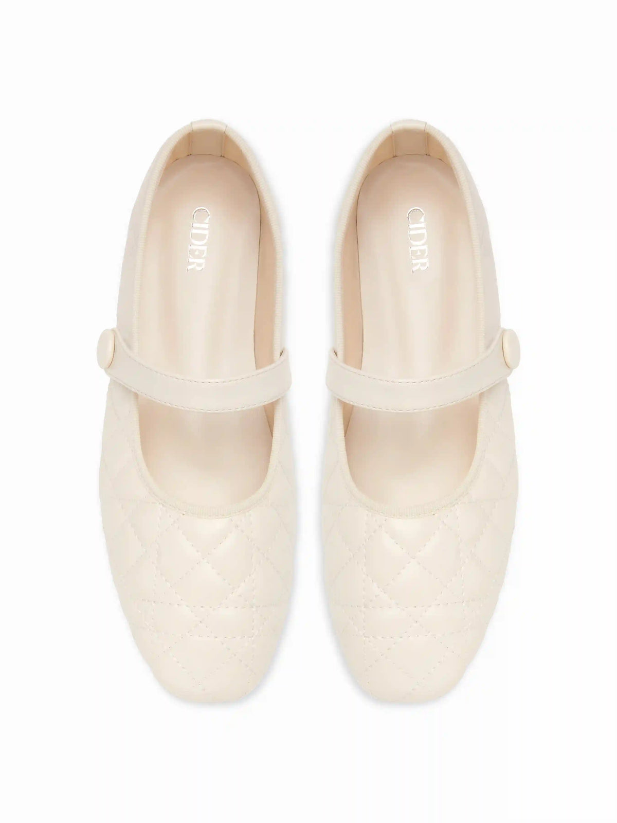 QUILTED MARY JANE FLATS