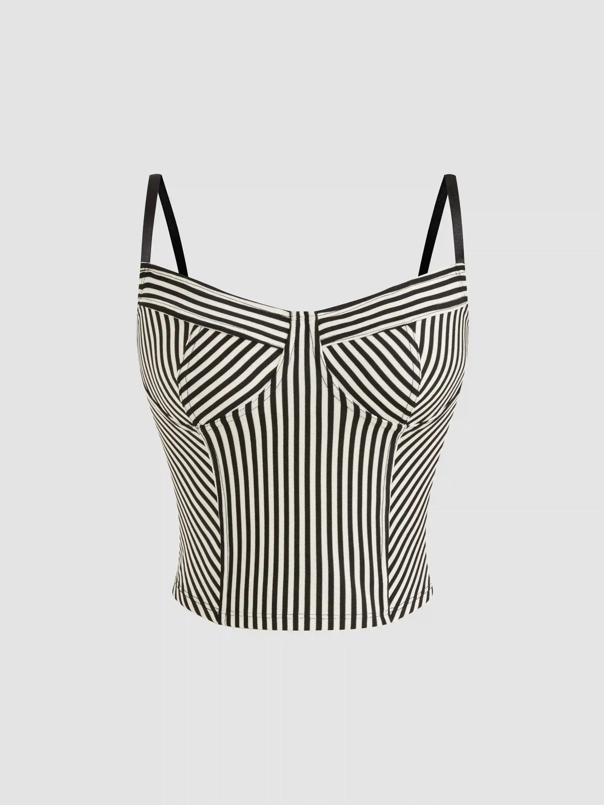 Striped Cropped Cami Top