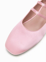 DOUBLE STRAP MARY JANE FLATS