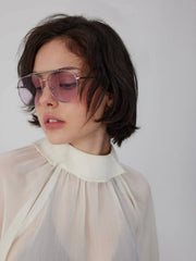 OVAL FRAME FASHION GLASSES