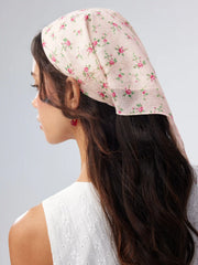 FLORAL SQUARE HEADSCARF