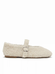 FUZZY MARY JANE FLATS