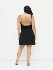 Cowl Neck Backless Chain Detail Cami Mini Dress Curve & Plus