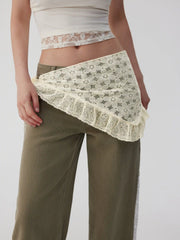 FLOWER LACE HEADSCARF