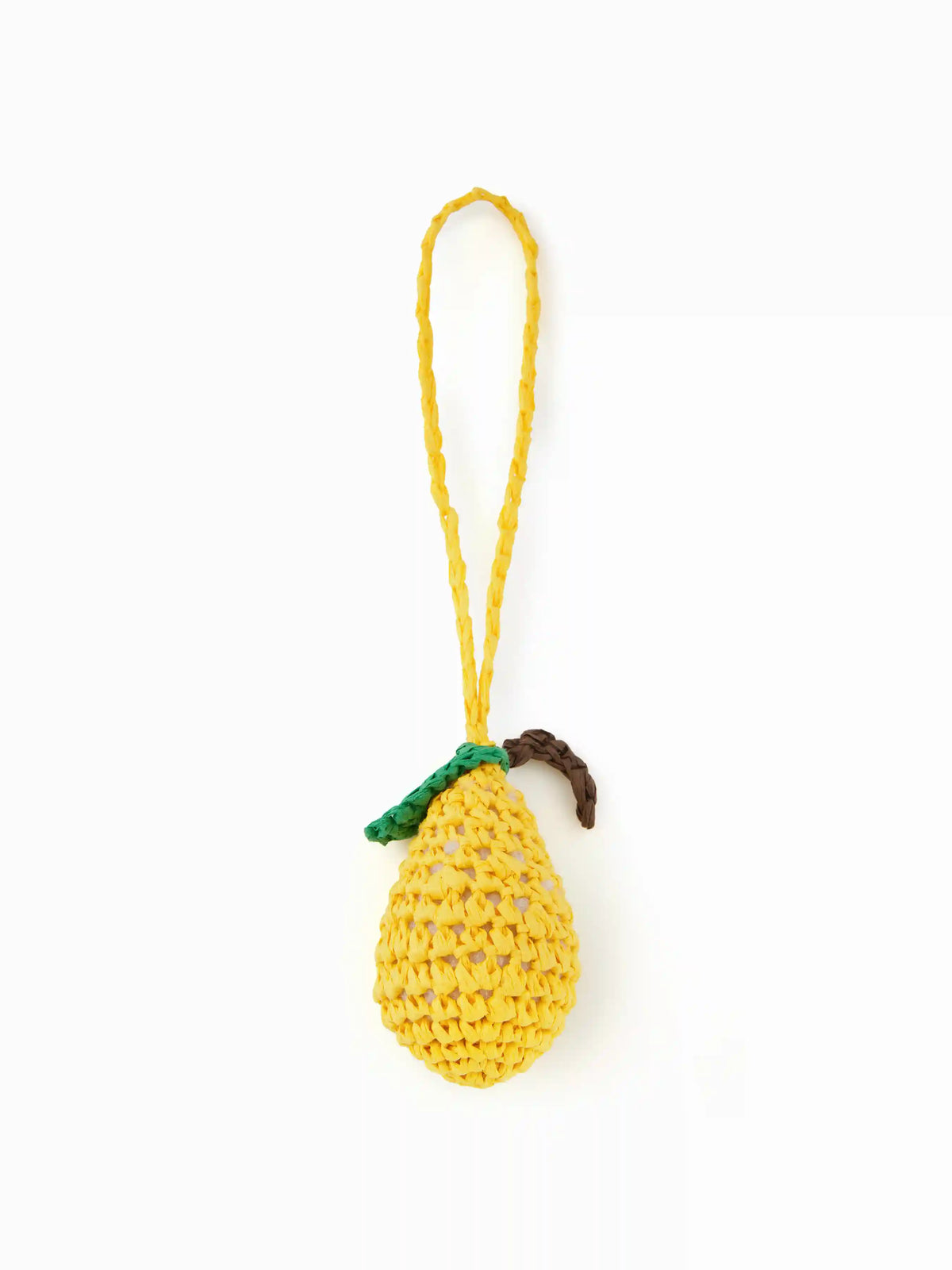 PEAR KNITTED BAG CHARM
