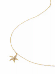 18K GOLD PLATED STAINLESS STEEL STARFISH  NECKLACE